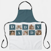 Moderne Collage Fathers Foto's en groene papaaien Schort (Voorkant)