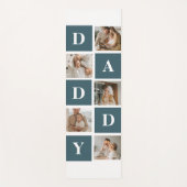 Moderne Collage Fathers Foto's en groene papaaien Yogamat (Voorkant)