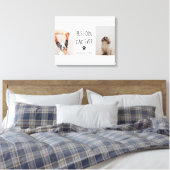 Moderne collage Foto Best Dad Dog Ever Canvas Afdruk (Insitu (Slaapkamer))