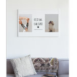 Moderne collage Foto Best Dad Dog Ever Canvas Afdruk<br><div class="desc">"Introductie van de 'beste pap-hond ooit'! Deze moderne collage foto legt de hartverwarmende band vast tussen een liefhebbende vader en zijn levendige metgezel. Van lange wandelingen in het park tot luie nachten op de bank, dit dynamische duo is onlosmakelijk verbonden. Door dik en dun hebben ze elkaars rug en delen...</div>