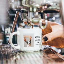 Moderne collage Foto Best Dad Dog Ever Espresso Kop