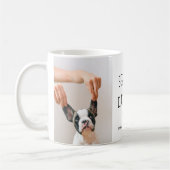 Moderne collage Foto Best Dad Dog Ever Koffiemok (Links)