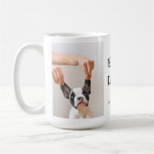 Moderne collage Foto Best Dad Dog Ever Koffiemok (Links)