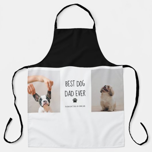 Moderne collage Foto Best Dad Dog Ever Schort (Voorkant)
