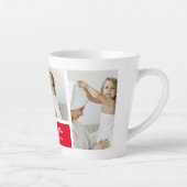 Moderne collage Foto Best mam Ever Red Gifts Latte Mok (Rechts)