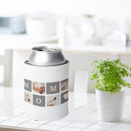 Moderne collage Foto Best mam Pink & Gray Gift Blikjeskoeler