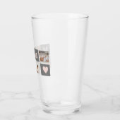 Moderne collage Foto Best mam Pink & Gray Gift Glas (Links)