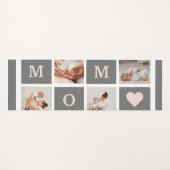 Moderne collage Foto Best mam Pink & Gray Gift Yogamat (Voorkant (horizontaal))
