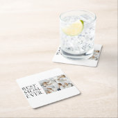 Moderne collage Foto Beste mama Happy Mothers Dag Kartonnen Onderzetters (Insitu)