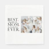 Moderne collage Foto Beste mama Happy Mothers Dag Servet (Voorkant)