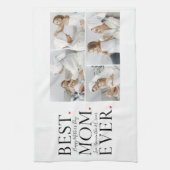 Moderne collage Foto Beste mama Happy Mothers Dag Theedoek (Verticaal)