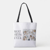 Moderne collage Foto Beste mama Happy Mothers Dag Tote Bag (Achterkant)