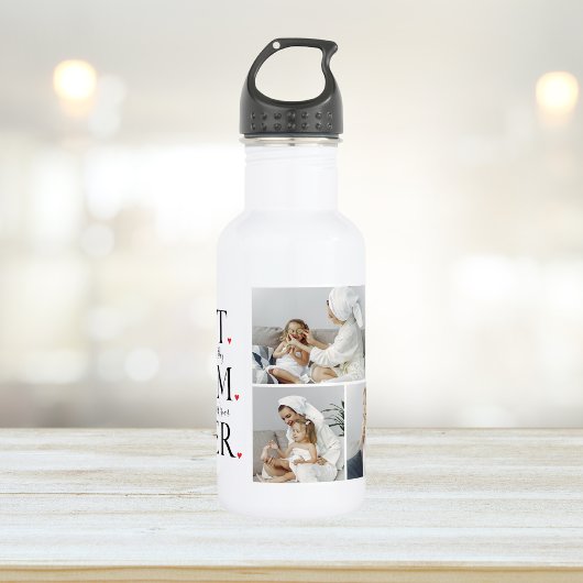 Moderne collage Foto Beste mama Happy Mothers Dag Waterfles