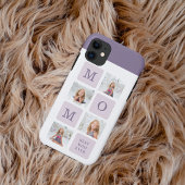 Moderne collage Foto Beste mama ooit Paarse Gift Case-Mate iPhone Case