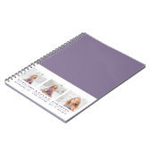 Moderne collage Foto Beste mama ooit Paarse Gift Notitieboek (Linkerzijde)