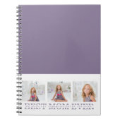 Moderne collage Foto Beste mama ooit Paarse Gift Notitieboek (Voorkant)
