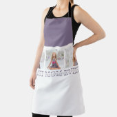 Moderne collage Foto Beste mama ooit Paarse Gift Schort (Insitu)