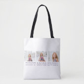 Moderne collage Foto Beste mama ooit Paarse Gift Tote Bag (Voorkant)