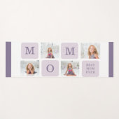Moderne collage Foto Beste mama ooit Paarse Gift Yogamat (Voorkant (horizontaal))