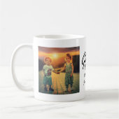 Moderne collage foto beste oma ooit cadeau koffiemok (Links)