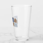 Moderne Collage Foto & Blue Happy Fathers Day Gift Glas (Links)