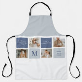 Moderne Collage Foto & Blue Happy Fathers Day Gift Schort (Voorkant)