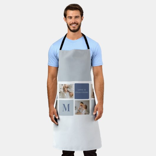 Moderne Collage Foto & Blue Happy Fathers Day Gift Schort (Gedragen)