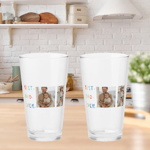 Moderne collage foto Colorful Best Pap Ever Gift Glas