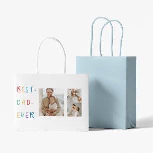 Moderne collage foto Colorful Best Pap Ever Gift Groot Cadeauzakje