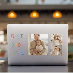 Moderne collage foto Colorful Best Pap Ever Gift HP Laptopsticker