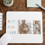 Moderne collage foto Colorful Best Pap Ever Gift Muismat<br><div class="desc">De "Moderne Collage Photo Colorful Best Pap Ever Gift" is een gepersonaliseerd en uniek cadeau voor elke vader die het verdient om te worden gevierd. Het geschenk is een collage foto samengesteld uit verschillende individuele afbeeldingen die zorgvuldig zijn geordend om een verbluffend en oogstend ontwerp te creëer. Het geschenk is...</div>