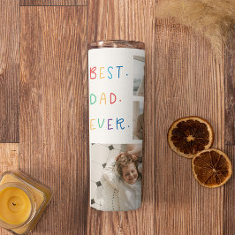 Moderne collage foto Colorful Best Pap Ever Gift Thermosbeker
