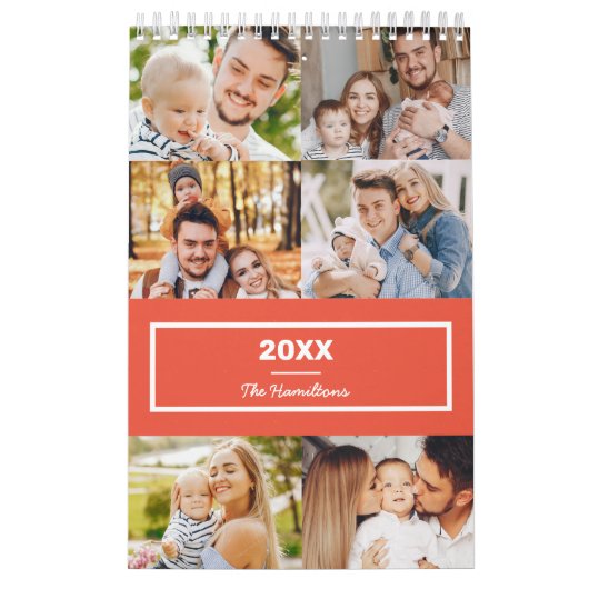 Moderne Collage Foto Familie 2022 Kalender (Hoes)
