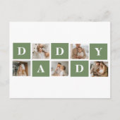 Moderne Collage Foto & Gelukkig Vaderdag Cadeau Briefkaart (Voorkant)