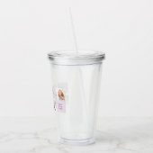 Moderne Collage Foto Happy Mothers Day Paarse Gift Acryl Drinkbeker (Links)