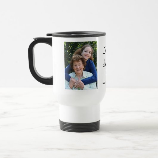 Moderne Collage Foto Hou Je Grootmoeder Het Beste Reisbeker (Links)