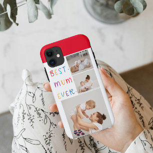 Moderne Collage Foto & Kleurrijke Beste Mum Ever G Case-Mate iPhone Case