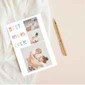 Moderne Collage Foto & Kleurrijke Beste Mum Ever G Post-it® Notes