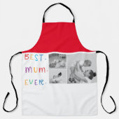Moderne Collage Foto & Kleurrijke Beste Mum Ever G Schort (Voorkant)