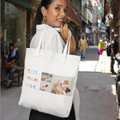 Moderne Collage Foto & Kleurrijke Beste Mum Ever G Tote Bag