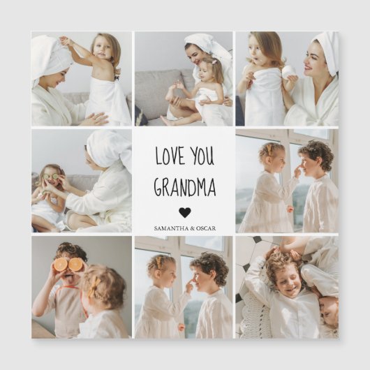 Moderne collage foto-liefde grootmoeder beste cade (Voorkant)