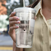 Moderne collage foto-liefde grootmoeder beste cade acryl drinkbeker