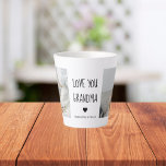 Moderne collage foto-liefde grootmoeder beste cade latte mok<br><div class="desc">Een moderne collage foto van jou en je oma kan het perfecte geschenk zijn om haar te shows hoeveel je van haar houdt en waarderen. Dit unieke en doordachte geschenk is een geweldige manier om je speciale herinneringen samen te bewaren en een prachtig kunstwerk te creëer dat ze thuis kan...</div>