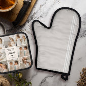 Moderne collage foto-liefde grootmoeder beste cade ovenwant & pannenlap set