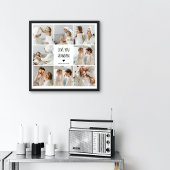 Moderne collage foto-liefde grootmoeder beste cade poster