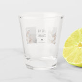 Moderne collage foto-liefde grootmoeder beste cade shot glas (Achterkant)