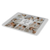 Moderne collage foto-liefde grootmoeder beste cade snijplank (Hoek)