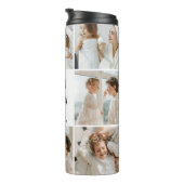 Moderne collage foto-liefde grootmoeder beste cade thermosbeker (Geroteerd rechts)