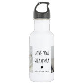Moderne collage foto-liefde grootmoeder beste cade waterfles  (Voorkant)