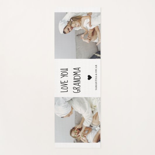 Moderne collage foto-liefde grootmoeder beste cade yogamat (Voorkant)